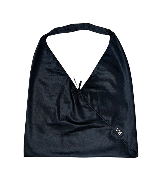 The Envelope Tote — Satin Black
