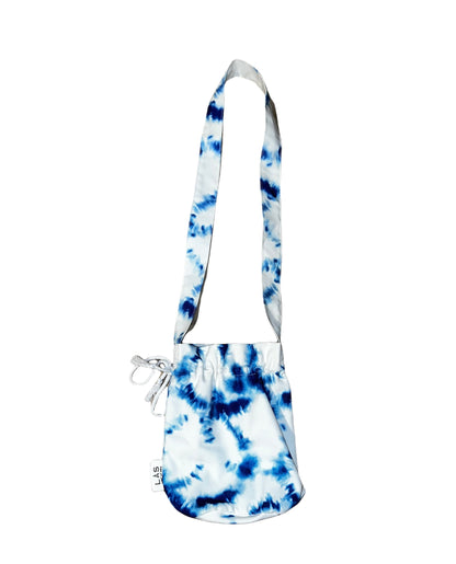 The Tie-Dye Mini Bucket Bag — Blue Surf