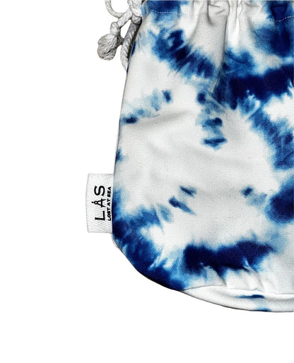 The Tie-Dye Mini Bucket Bag — Blue Surf