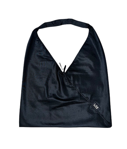 The Envelope Tote — Satin Black
